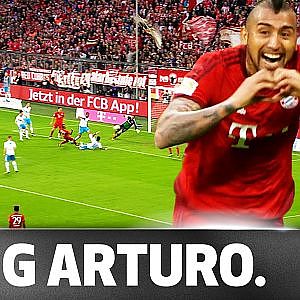 Bayern’s Arturo Vidal in Fine Form: Scoring, Celebrating, Dancing