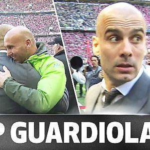 Guardiola in Deep Thought - Bayern Coach Fails to Notice Fellow Colleague