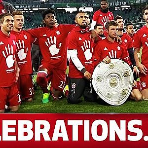 Lewandowski, Müller, Robben & Co. - Bayern München celebrate Title in Wolfsburg