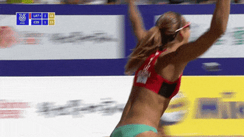 Happy Beach Volleyball GIF by Volleyball World